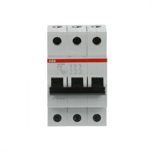 Выключатель автоматический 3-пол. (3P)   6А C 6кА SH200 ABB