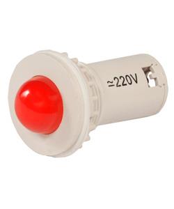 Сигнальная светодиодная лампа СКЛ-11-К-2-220  красная AC\DC 220V d=27 мм