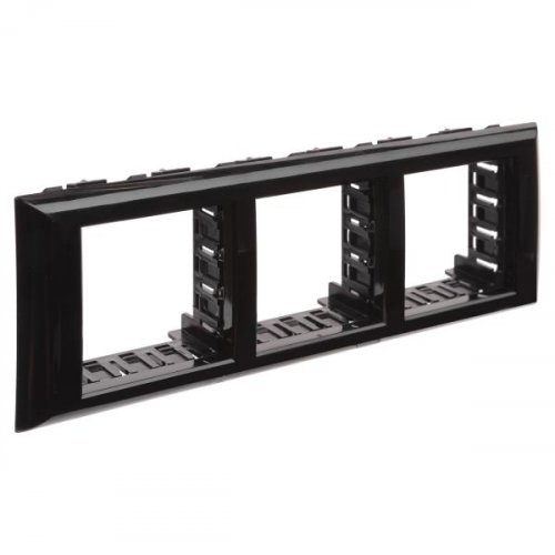 Рамка-суппорт "Avanti" для "In-liner Front", черный, 6 модулей