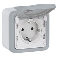 069733 Plexo Розетка 2К+З, нем.ст. IP55