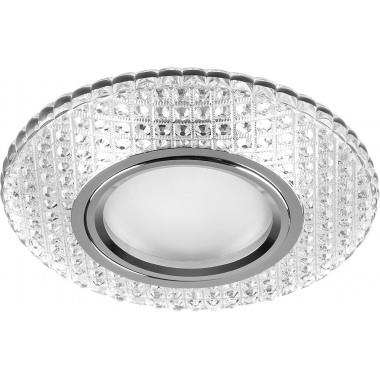 Распродажа! Светильник встраиваемый Feron с белой LED подсветкой CD913 потолочный MR16 G5.3 прозрачн