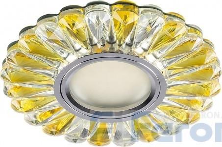 Распродажа! Светильник встраиваемый Feron с белой LED подсветкой CD901 потолочный MR16 G5.3 прозрачн