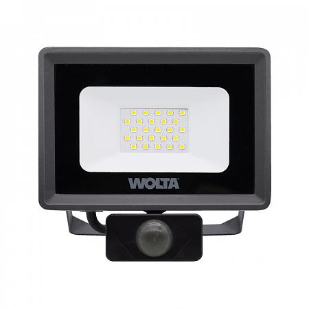 20Вт Прожектор сд WFL-20W/06s, с датчиком движения 5700K, 20Вт LED, IP65 