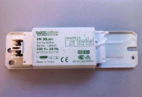 Распродажа! Дроссель L 30W 0,36А 230V 155x41x26 Schwabe Hellas