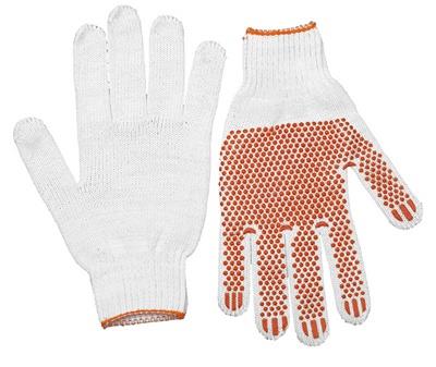 Перчатки STAYER "МASTER" трикотажные, 7 класс, х/б, с защитой от скольжения, L-XL