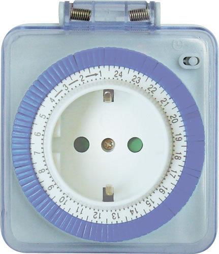 Розетка с таймером (суточная) механическая ТМ31 IP44 16А 3500W