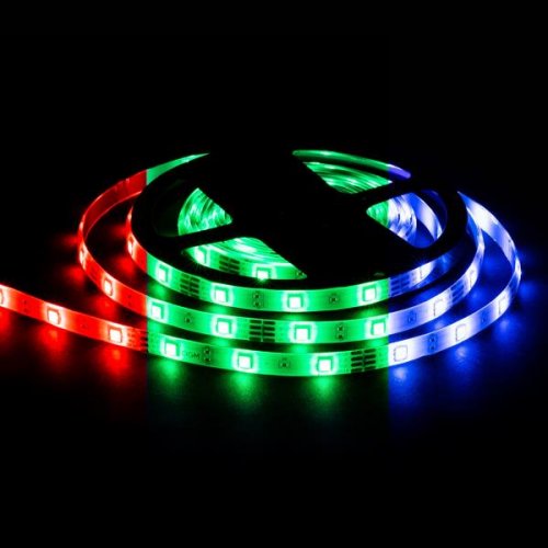 Лента RGB 12В, 7.2Вт/м, IP65, 30д/м, подложка 10мм, min 5м APEYRON