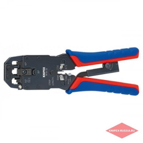 RJ-45 Кримпер торцевой для обжима RJ-45, RJ-12, RJ-11 "Knipex" 