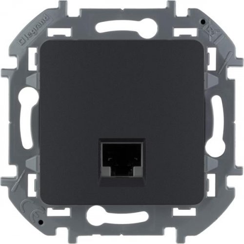 INSPIRIA - антрацит Розетка компьютерная RJ45 5e UTP 