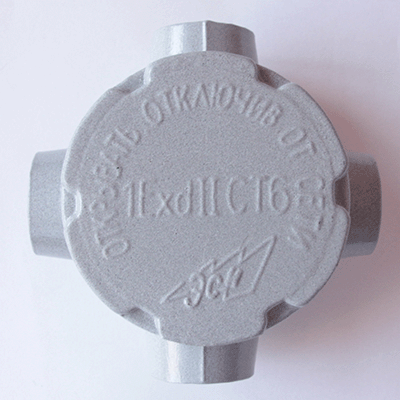 Коробка ККА-25 алюм. на 4 кабельных ввода G 1 ExdIICT6 IP 54 взрывозащищенная