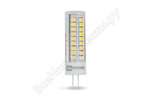 Лампа 6w LED-JCD-VC 160-260В G4 3000К 540Лм IN HOME