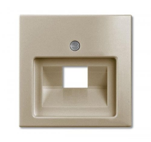 ABB BJB Basic 55  Шамп Накладка 1-ой ТЛФ/комп розетки наклонной