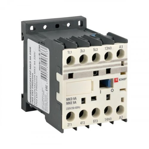 Миниконтактор мини МКЭ 9А 230В 1NO EKF