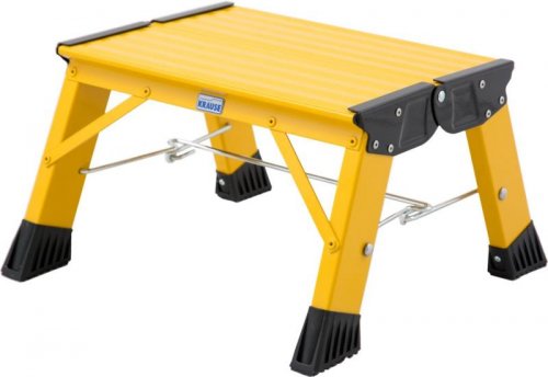 Проф серия MONTO Подставка складная Treppy 2 ступ, желтая KRAUSE