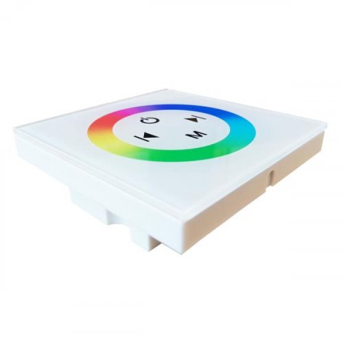 Контроллер RGB 12В, 144Вт, встраив. белый с сенсор. многоцвет. панелью, 86*86*34мм APEYRON