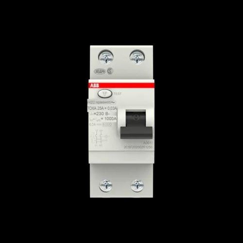 Устр-во защит. откл. (УЗО, ВДТ) 2-пол. (2P)  25A  30мА тип AC  FH ABB (2CSF202004R1250)