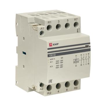 Контактор модульный КМ 50А 2NО+2NC (3 мод.) EKF