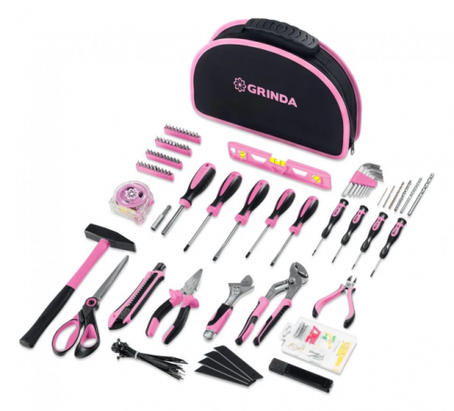 универсальный набор инструмента GRINDA  Pink Tools 165 предм