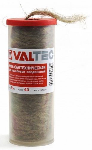 Нить сантех. льняная д/резьбовых соединений (55м) VT.FLAX.0.055