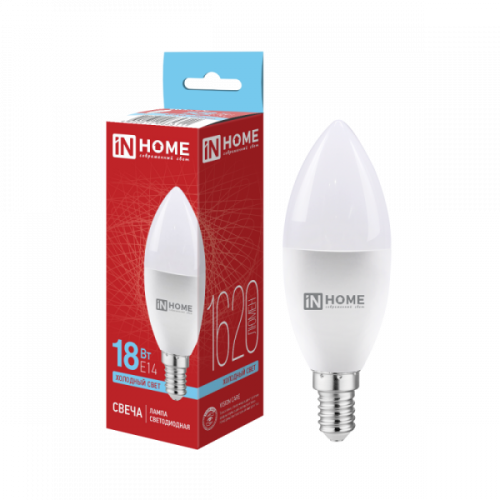 Лампа 18w LED-СВЕЧА-VC 18Вт 230В E14 6500K 1620Лм IN HOME