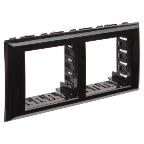 Рамка-суппорт "Avanti" для "In-liner Front", черный, 4 модуля