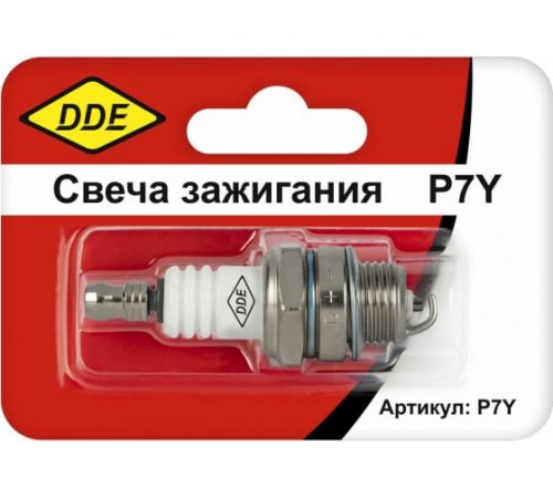 Свеча зажигания DDE - P7Y (Champion CJ7Y, Bosch WS8F, NGK BPM7A) бензопилы, триммеры
