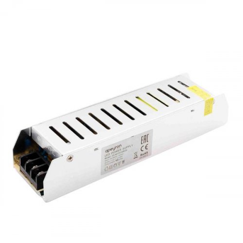 Блок питания 12В, 100Вт, IP20, 8.3А, металл, 185*40*32 мм APEYRON
