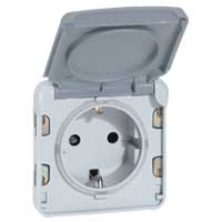 069570 Plexo Роз. 2К+З, нем.ст. без коробки IP55