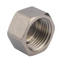 Заглушка 1/2" ВР латунь никель VALFEX