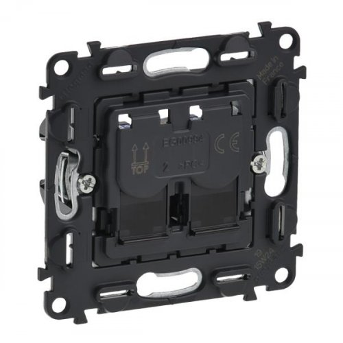 VLN Розетка 2х RJ45 Cat5е UTP механизм без накладки