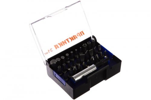 Набор бит (31 шт; PH; PZ; SL; Torx; Hex; 25 мм + магнитный держатель) ПРАКТИКА