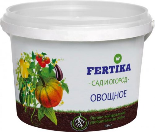 Фертика Овощное, 0,9 кг органо-мин. удобрение