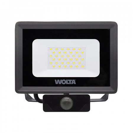 30Вт Прожектор WFL-30W/06s, с датчиком движения 5700K, 30Вт LED, IP65