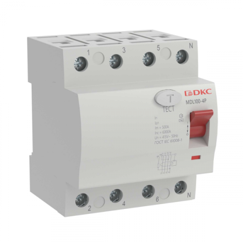 УЗО ВДТ MDL100, 4P, 300mA, 40A,тип АС DKC YON MAX