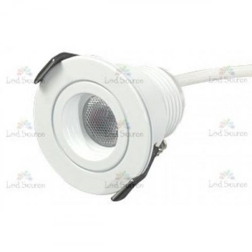 Распродажа! Светодиодный светильник LTM-R45WH 3W White 30deg,Врезной мебельный , белый алюминий. Цве