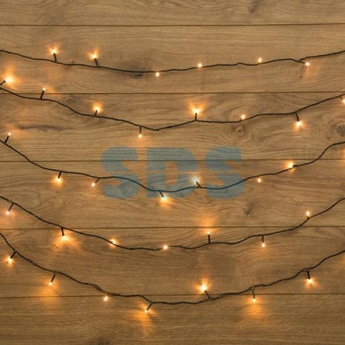 Гирлянда "Твинкл Лайт" 15 м, темно-зеленый ПВХ, 120 LED, цвет ТЕПЛЫЙ БЕЛЫЙ IP20 -20C