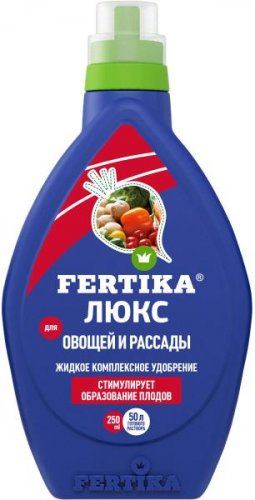 Люкс жидкий, 250 мл. для овощей и рассады мин. удобрение
