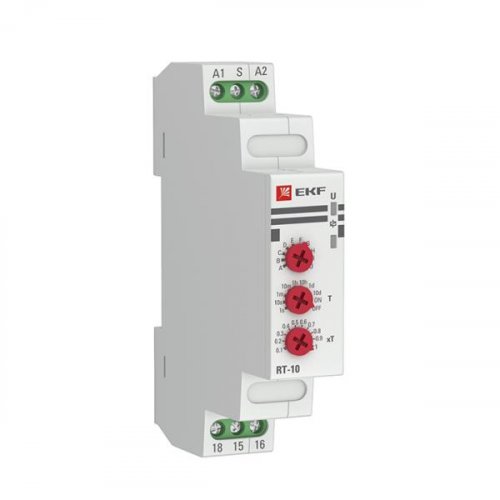 Реле времени (10 устанавл. функц.) RT-10 12-240В EKF