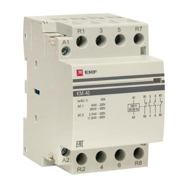 Контактор модульный КМ 40А 2NО+2NC (3 мод.) EKF