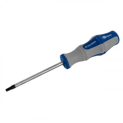 Отвертка Torx Tamper-25x100мм CR-V, двухкомп. рук. Ultra Grip КОБАЛЬТ