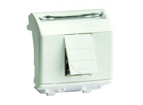 BRAVA Розетка    RJ-45  2мод. кат.5e, белая, 2мод