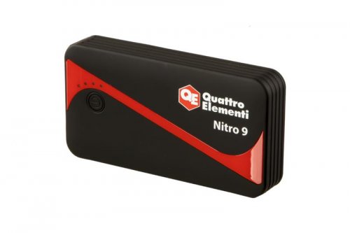 Пусковое устройство QUATTRO ELEMENTI Nitro  9  (12В, 9000 мАч, 450 А,  USB, LCD -  фонарь)