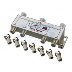 ДЕЛИТЕЛЬ (05-6104) ТВ краб 6+7 шт. F "BOX" "Silver" Rexant