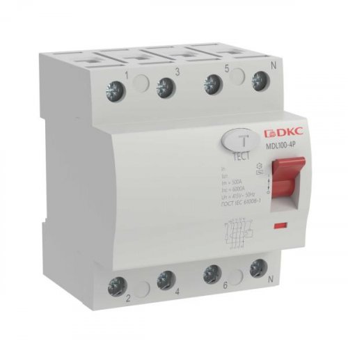 УЗО ВДТ MDL100, 4P, 30mA, 80A, тип АC DKC YON MAX