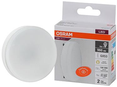 Лампа 12SW-100W/830  LED-GX53-standard 230В 960lm GX53 D73x28 OSRAM