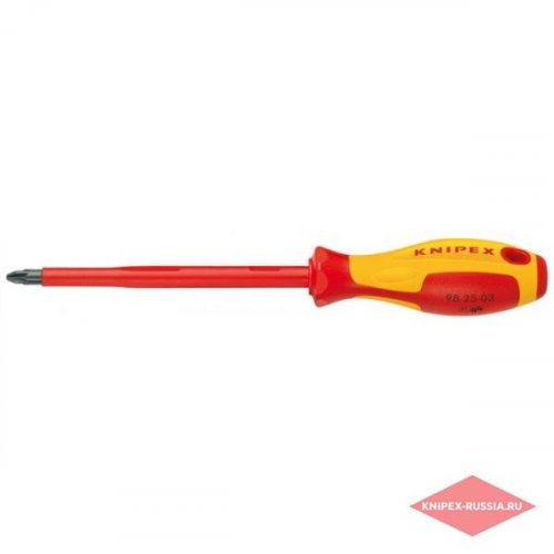 Отвертка 6,0*100  крест PZ2 "Knipex" 1000 V