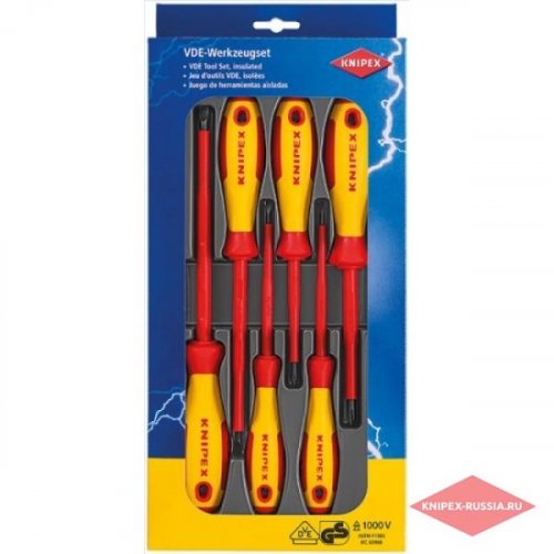 Набор отверток 6шт 170мм "Knipex"