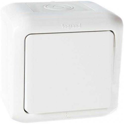 Quteo IP44 Белый Переключат 10A 1кл Legrand !! СНЯТ без замены