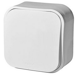 Quteo Белый Переключатель 10A 1клав Legrand