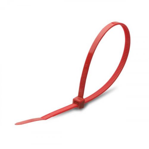 Хомут нейлоновый КСС красный 3х100 (уп./100шт) КВТ(Fortisflex)